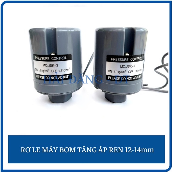 Rơ le máy bơm nước, Rơ le máy bơm tăng áp ren 12mm - 14mm