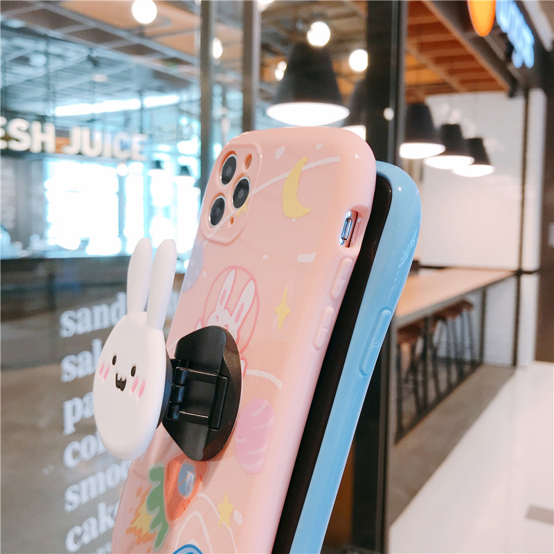 Ốp điện thoại có giá đỡ hình thỏ gấu cho iPhone12 Pro max iPhone11 Pro max SE2020 7plus 8plus 6plus XR xs XSMAX | BigBuy360 - bigbuy360.vn