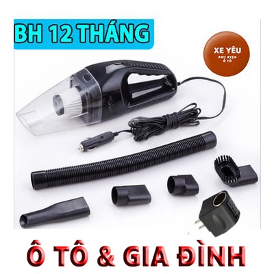 Máy hút bụi ô tô 𝐅𝐑𝐄𝐄 𝐒𝐇𝐈𝐏máy hút bụi ô tô xe hơi mini 120w Cao Cấp | Bảo Hành 1 Năm tặng kèm 5 phụ kiện