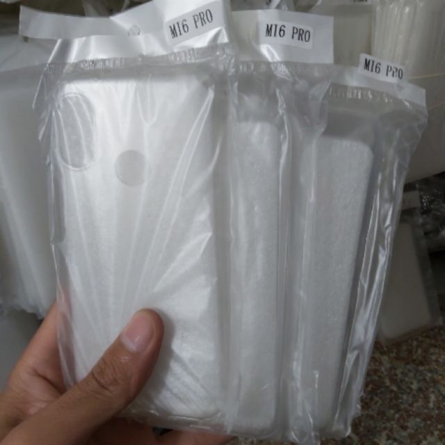 Ốp lưng Silicon trong suốt Xiaomi Mi 6 Pro