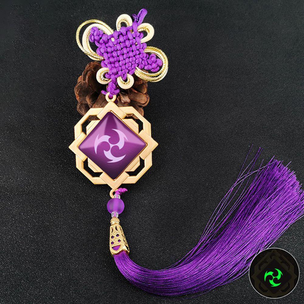 Móc Khóa Dây Tua Rua Kim Loại Hình Đôi Mắt Của Chúa 7 Hóa Trang Trang Trang Sức / Điện Thoại / Móc Khóa