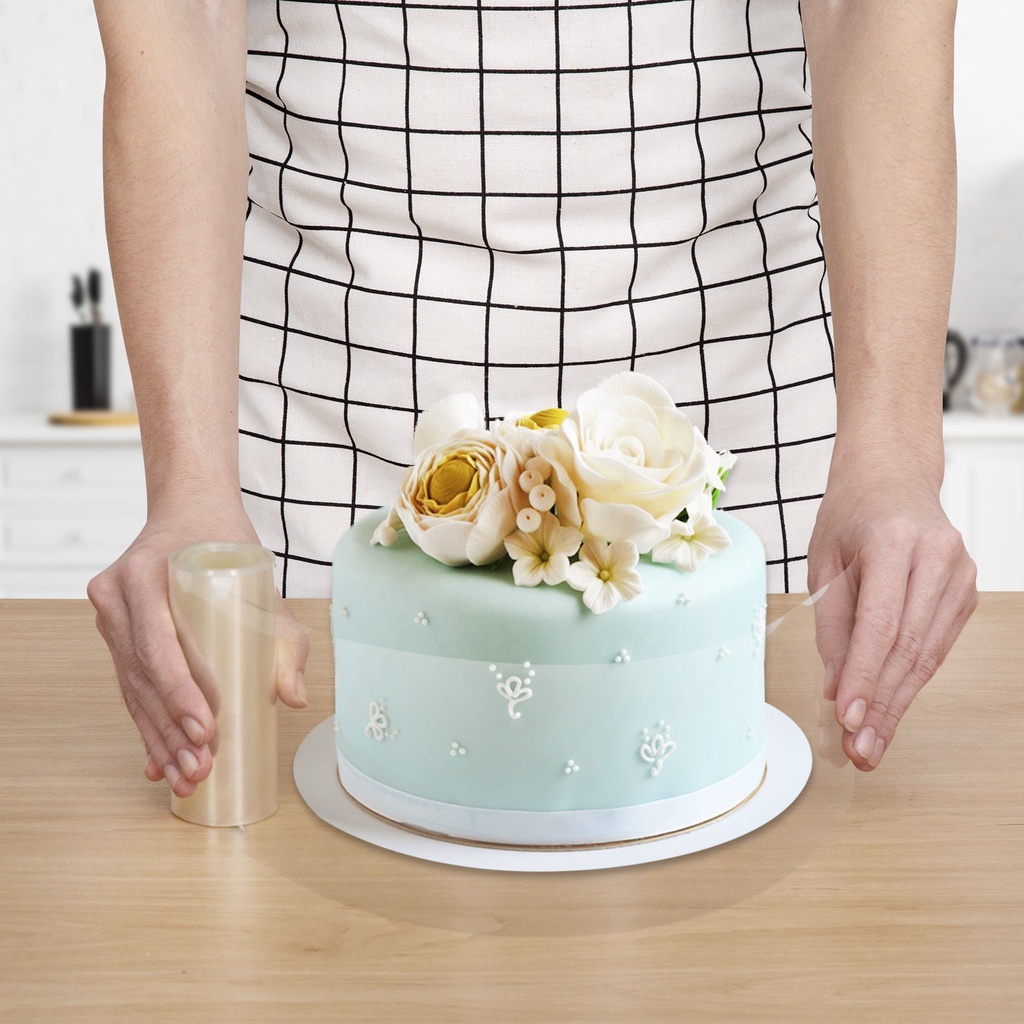 Cuộn mica bọc thành bánh mousse 2 size không lõi