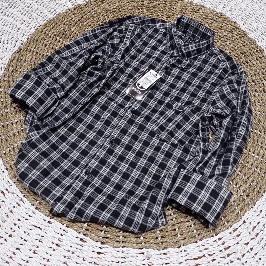 Cao Cấp Chính Hãng (Áo Sơ Mi Flannel Dài Tay Kẻ Sọc Vuông Vừa Vặn Màu Đen Xanh Dương Nhạt Chất Lượng Cao Dành Cho Nam
