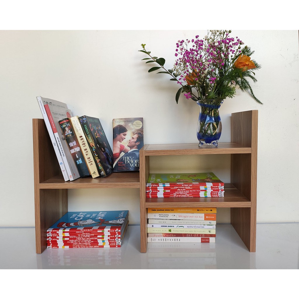 ⛔MIỄN PHÍ VẬN CHUYỂN⛔Kệ Sách Để Bàn 2 Tầng Lắp Ghép Gỗ MDF Nhập Khẩu | BigBuy360 - bigbuy360.vn