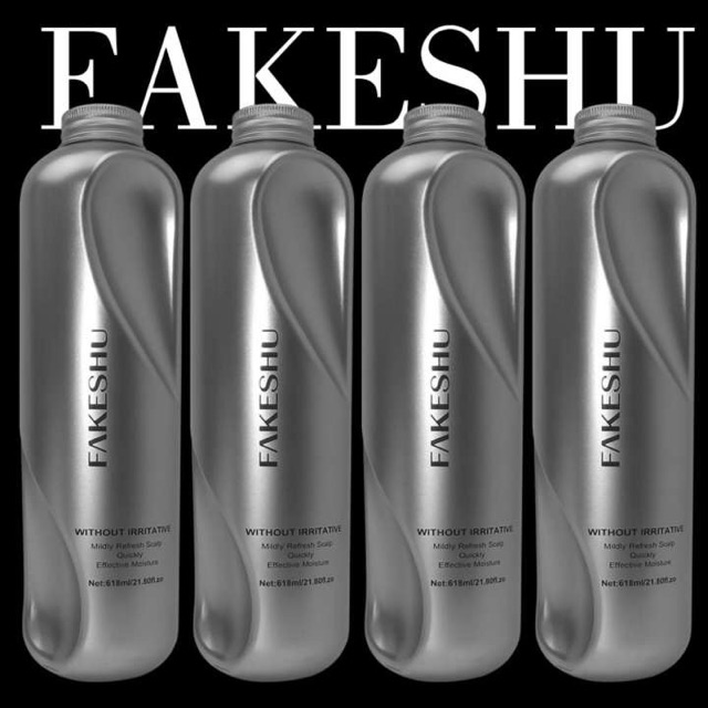 Hấp dầu phủ lụa tơ tằm phục hồi mềm mượt Fakeshu 618ml( kèm vòi xịt) chai màu bạc🍔FREESHIP🍔 giúp tóc suôn mượt chắc khoẻ