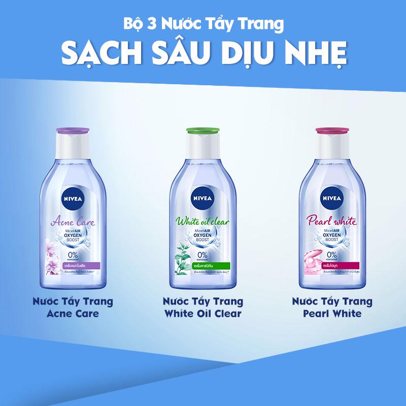 Nước Tẩy Trang NIVEA Kiểm Soát Nhờn White Oil Clear Micellar Water - 400ml - 84212