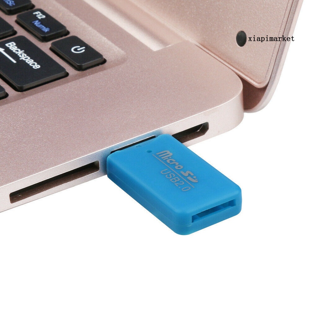 LOP_Mini Portable USB 2.0 TF Micro SD Memory Card Reader for PC Laptop Computer