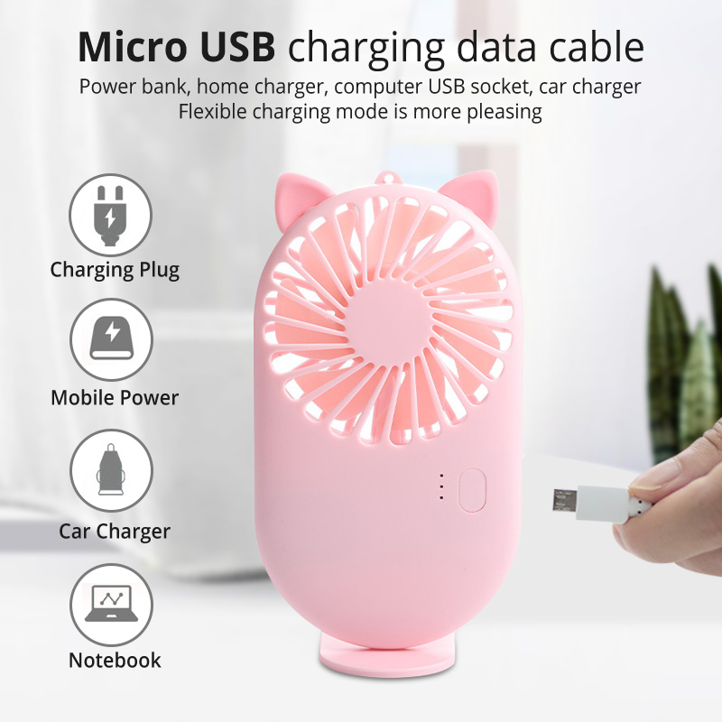 Quạt Mini Cầm Tay Ankndo Tiện Lợi 3 Chế Độ Tiện Lợi