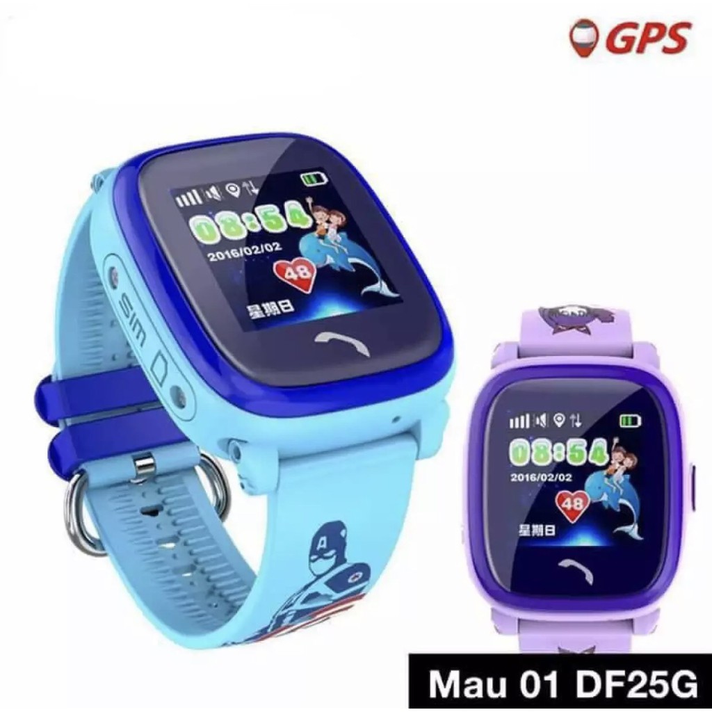 Đồng hồ Định vị trẻ em DF25G - Định vị chuẩn GPS vệ tinh, chống nước tuyệt đối IP67 BH 1 đổi 1