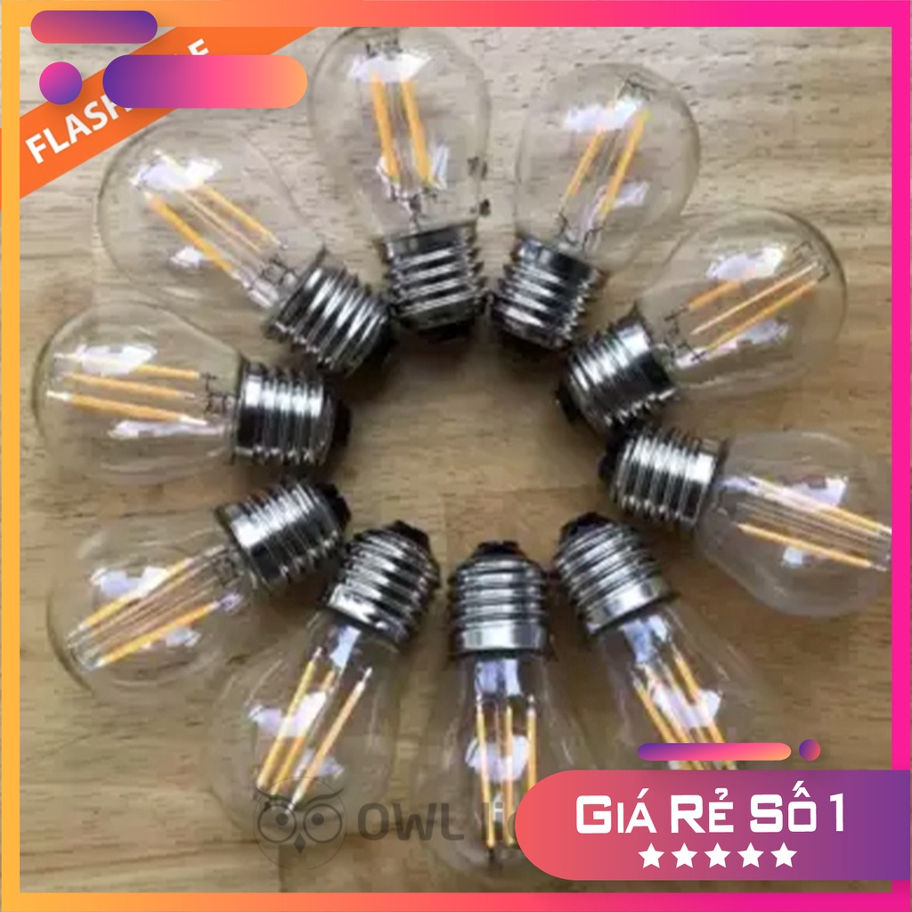 Bóng LED Edison G45 thuỷ tinh trong 4W trang trí đèn thả - OWL Lighting