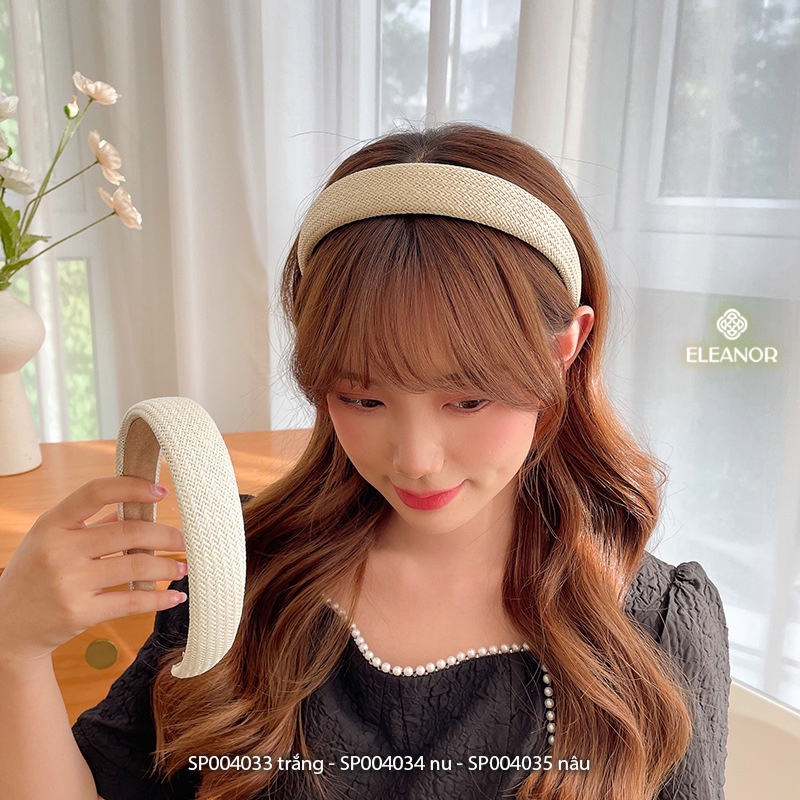 Băng đô cài tóc nữ Eleanor Accessories đan mây phụ kiện tóc 4033