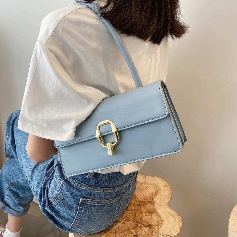 Túi Đeo Vai Màu Trơn Đơn Giản Thời Trang Phong Cách Hàn Quốc Cho Nữ