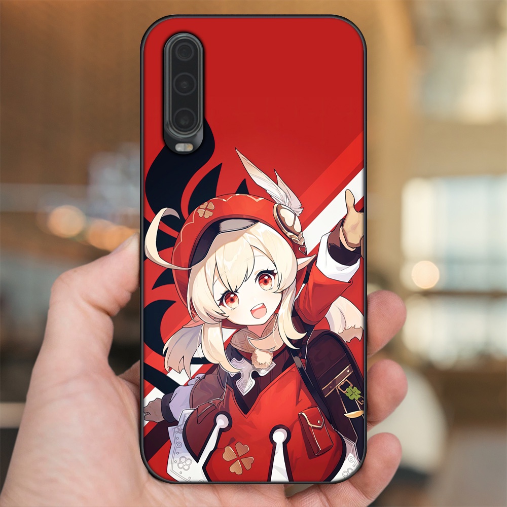 Ốp lưng Huawei P30 viền đen in hình Klee Genshin Impact