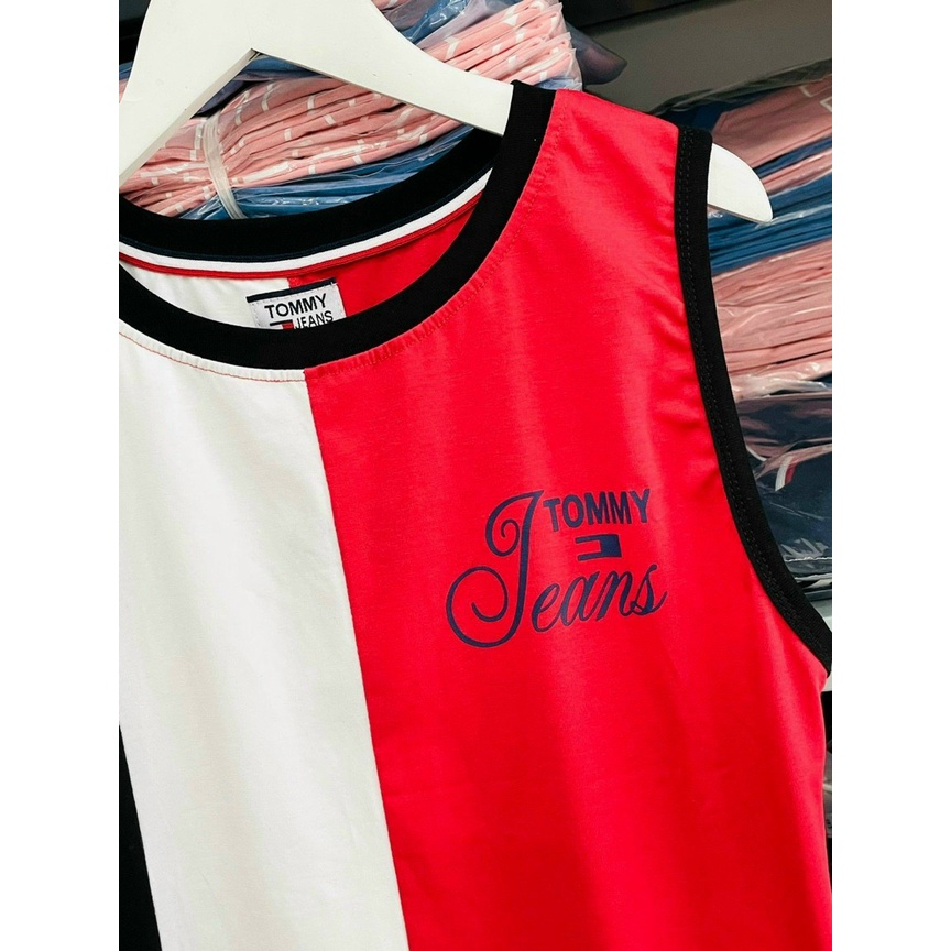 Áo Phông Thun Ba Lổ Nữ Unisex Tommy0027 Thời Trang Local Brand VNXK Dư Xịn Thể Thao Cotton 100% Cổ Tròn