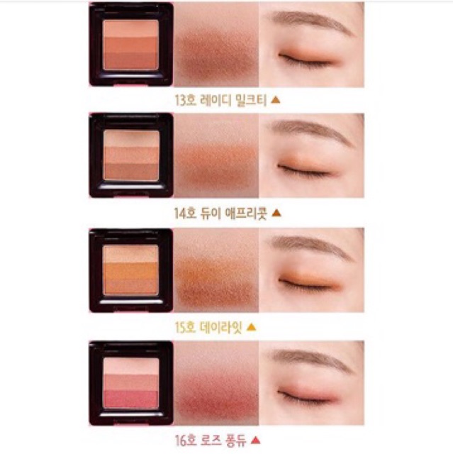 Phấn mắt 3 màu Missha triple shadow