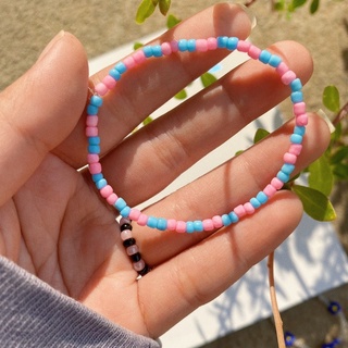 Vòng tay bluepink handmade dễ thương