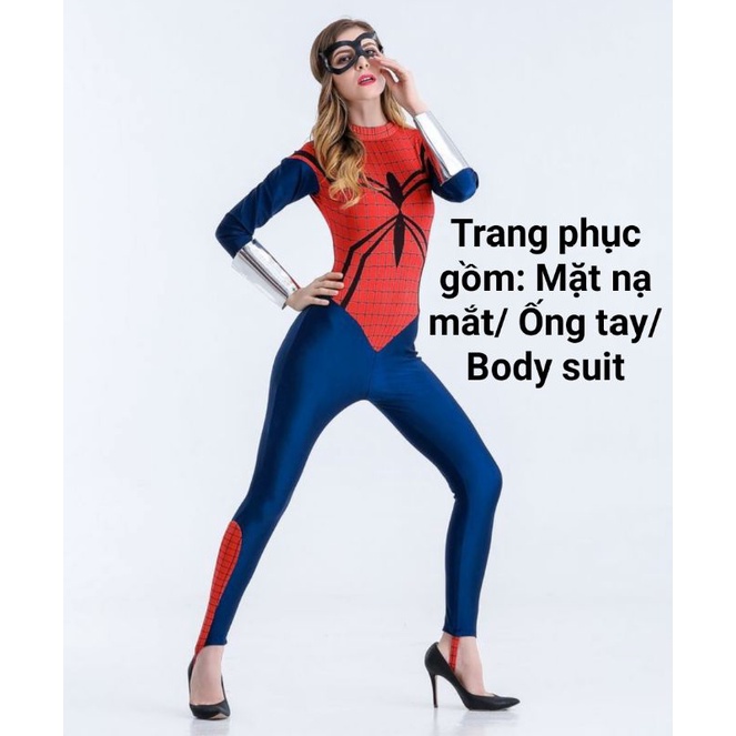 (Có Sẵn) Trang Phục Hoá Trang Spider man nữ và các nhân vật Siêu Anh Hùng Cực Kỳ đẹp mắt
