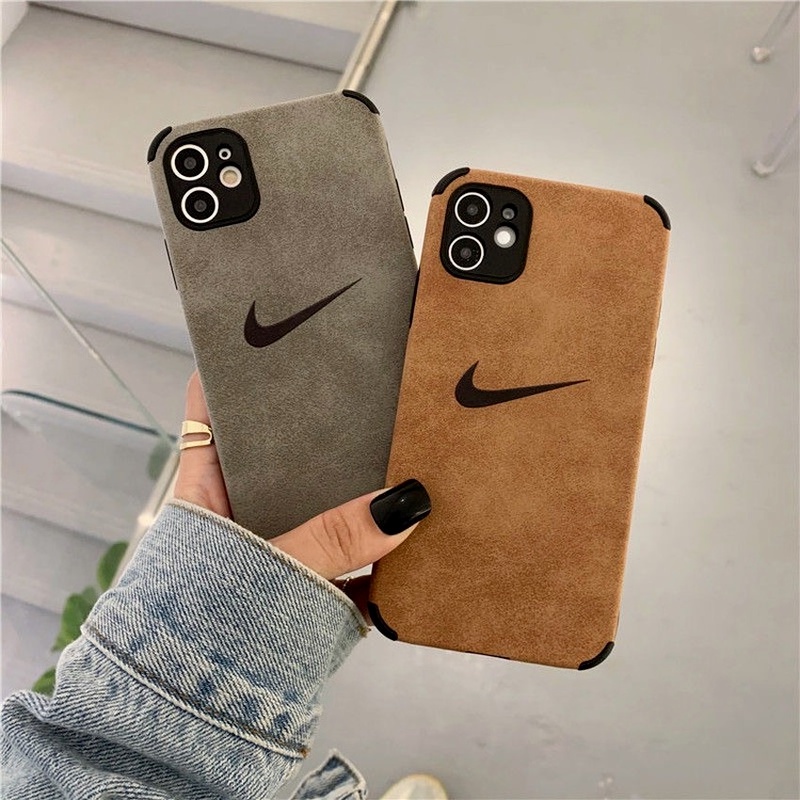Ốp lưng iphone - ốp da lộn có in logo Nike 11/11pro/11promax/12/12pro/12promax/13/13pro/13promax