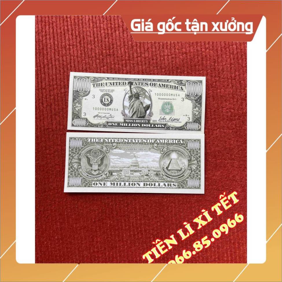 Tờ 1 triệu USD Lưu niệm may mắn