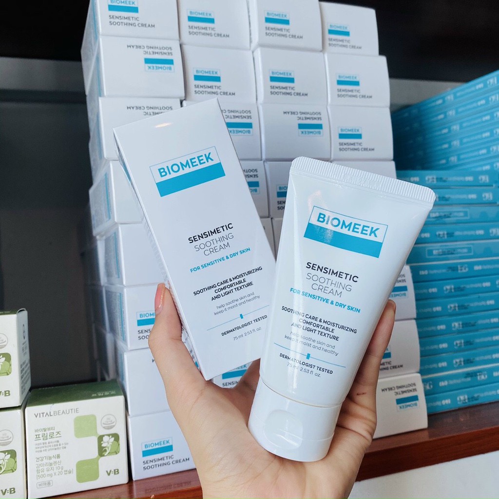 Kem Dưỡng Huyết Tế Bào Biomeek- Giữ Ẩm, Tái Tạo Phục Hồi Cho Da Nhạy Cảm, Nền Da Yếu