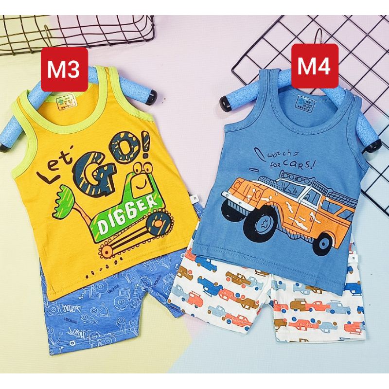 BBN8 [9kg-32kg] Bộ cotton sát nách Quảng Châu xuất hàn bé gái size Nhí -Trung - Đại