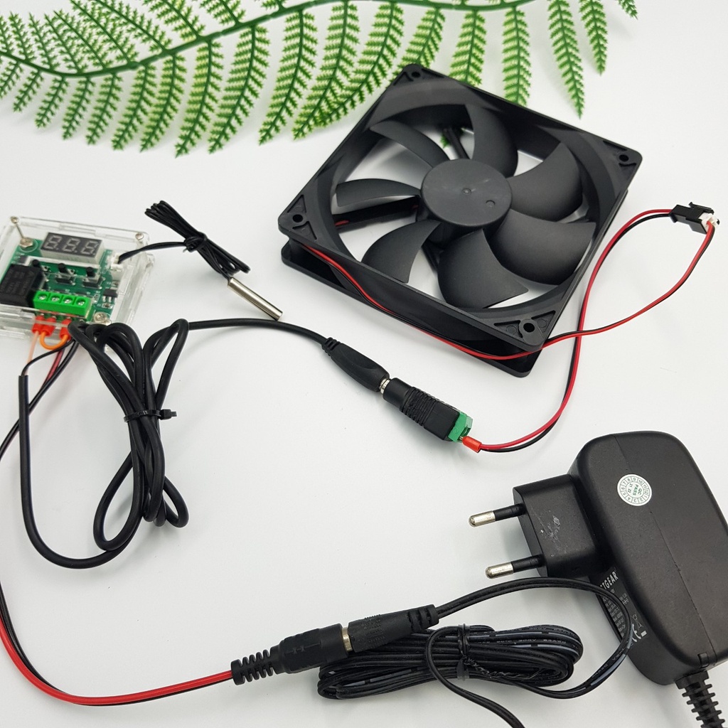 Bộ Quạt Tản Nhiệt Cài Đặt Theo Nhiệt Độ 8CM 9CM 12CM FAN-T1201 FAN-T901