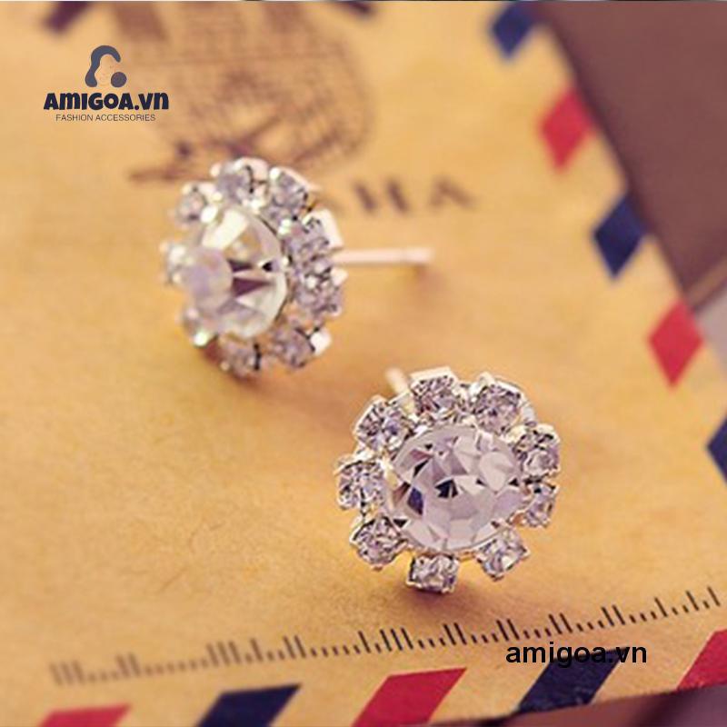 ✨✨huyên tai hoa hướng dương đính đá Zircon phong cách Hàn Quốc