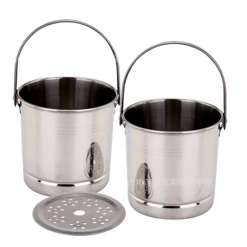 Xô Đựng Đá Inox Có Quai Sách Size 14cm