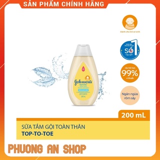 Sữa tắm gội toàn thân Johnson's 200ml