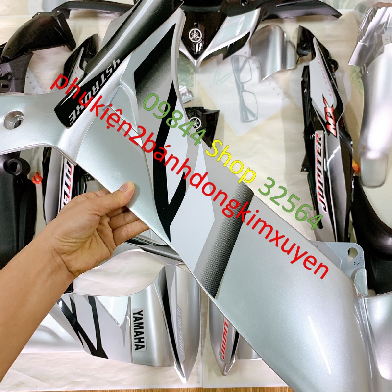 Dàn áo xe JUPITER MX màu BẠC,JUPITER Gravita TẶNG TEM -nhựa nguyên sinh ABS LOẠI DẸP