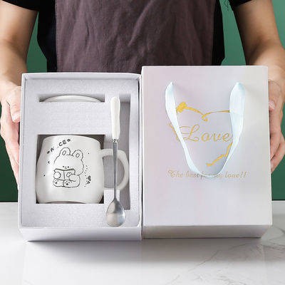 Cặp vợ chồng, cốc với một cái muỗng, nhà, ngủ hoạt hình gốm sứ, cốc, tách cà phê, sinh viên nữ, cốc dễ thương,