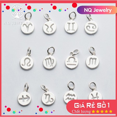 Charm bạc 12 cung hoàng đạo - mặt dây chuyền - NQ Jewelry