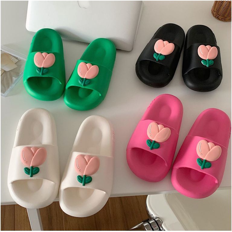 Dép nữ quai ngang hoa tulip Ulzzang - US792