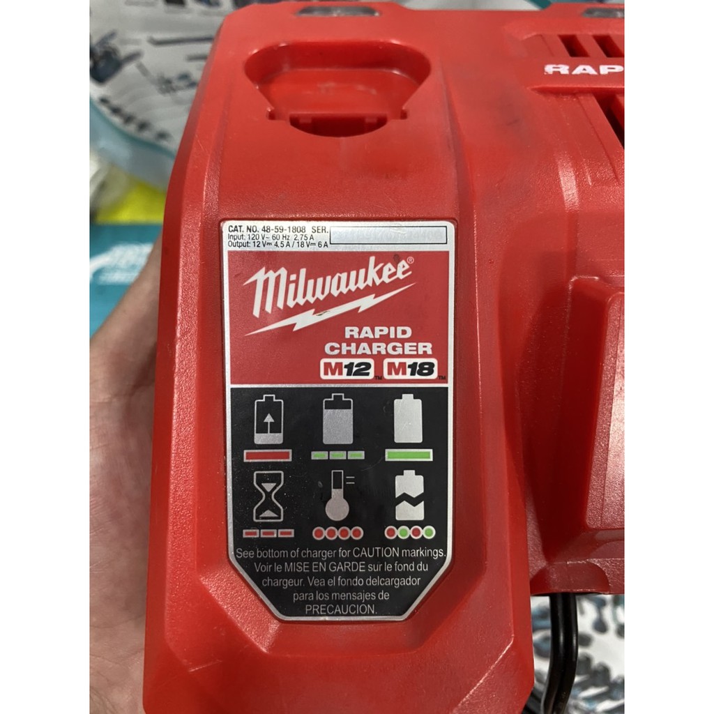 Sạc nhanh Rapid Charge Milwaukee 48-59-1808