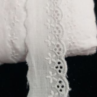 Ren thô boi viền màu trắng size 3cm