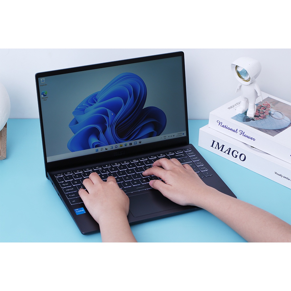Laptop MSI Modern 14 B11MOU i7 1195G7/8GB/512GB/Túi/Chuột/Win11  - Hàng chính hãng