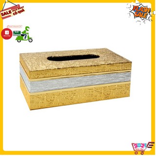 Hộp đựng giấy ăn, khăn giấy họa tiết sang trọng (giao màu ngẫu nhiên)