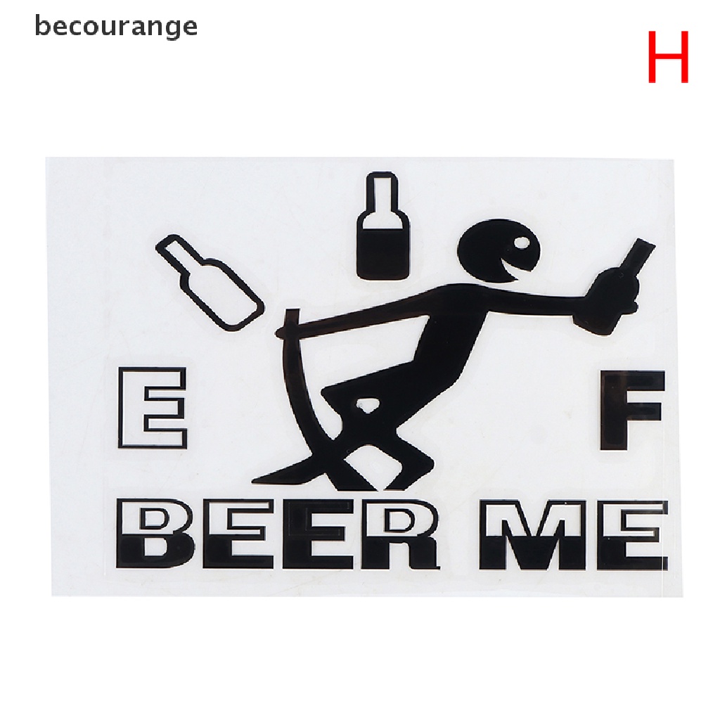 1 Miếng Dán Phản Quang Họa Tiết Vui Nhộn Trang Trí Bình Xăng Xe Hơi