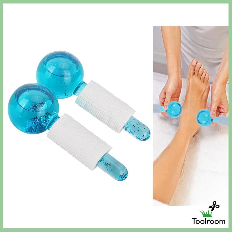 Quả Cầu Pha Lê Làm Mát Chăm Sóc Da Mặt Cổ Màu Hồng