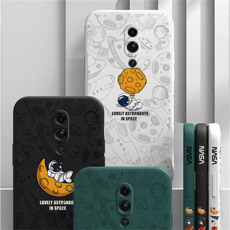 Ốp Lưng oppo Reno6Z Reno2F Reno2 Reno Reno3 A91 Reno5 Reno6 Ốp Điện Thoại Họa Tiết Phi Hành Gia Cho TKR