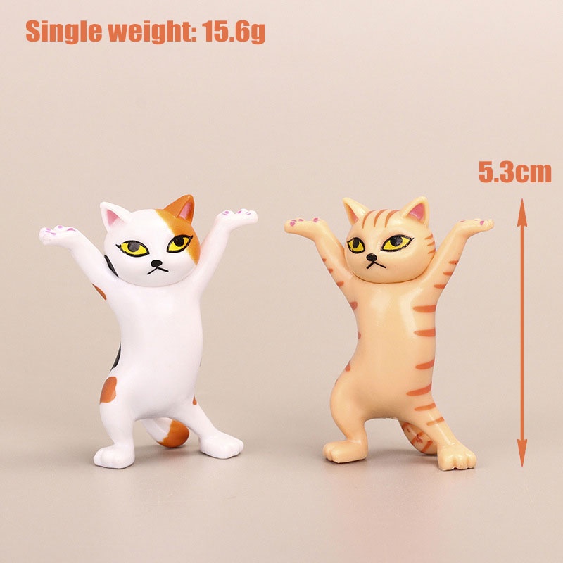 W&G Nâng tay mô hình mèo con nhảy múa trang trí mèo