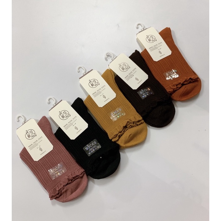 Tất len nữ cao cổ, dệt kim sợi len mềm mịn, kiểu cổ nhấn phong cách vintage hàn quốc.