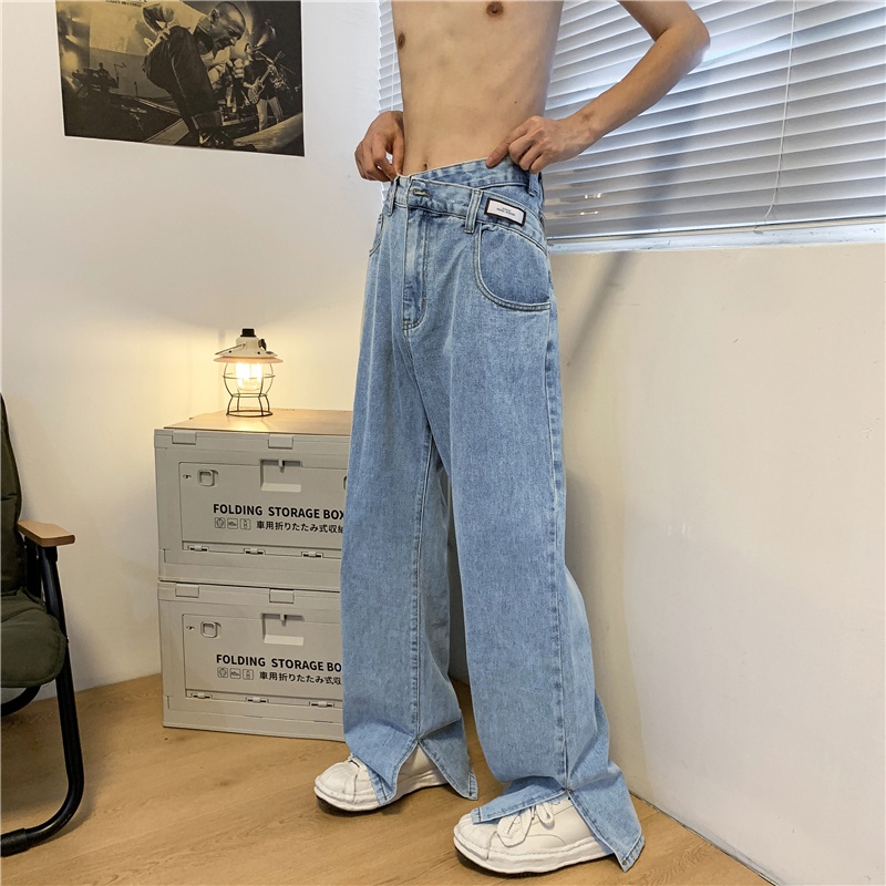 Quần Jeans Nam Ống Rộng Thời Trang Cá Tính
