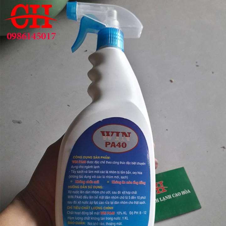 Nước rửa dàn lạnh Máy Lạnh WIN PA40