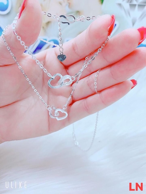 DÂY CHUYỀN NỮ BẠC TA - DÂY CHUYỀN MẶT TIM LỒNG