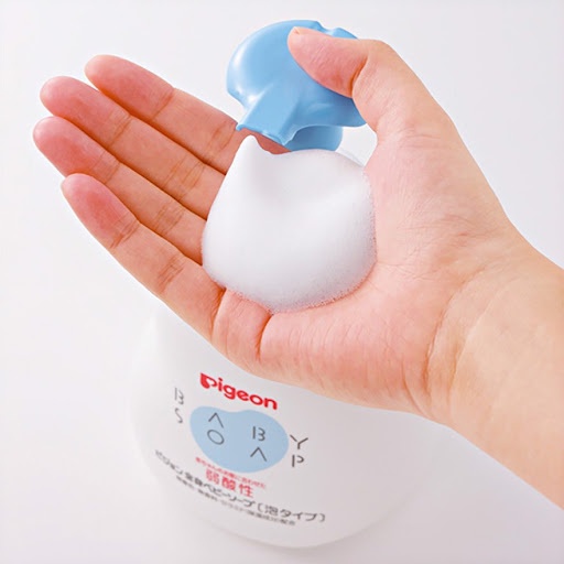 [Đủ 3 Mùi] Sữa tắm gội toàn thân cho bé PIGEON chai tạo bọt 500ml | Dầu tắm gội Nhật Bản cho bé mới sinh