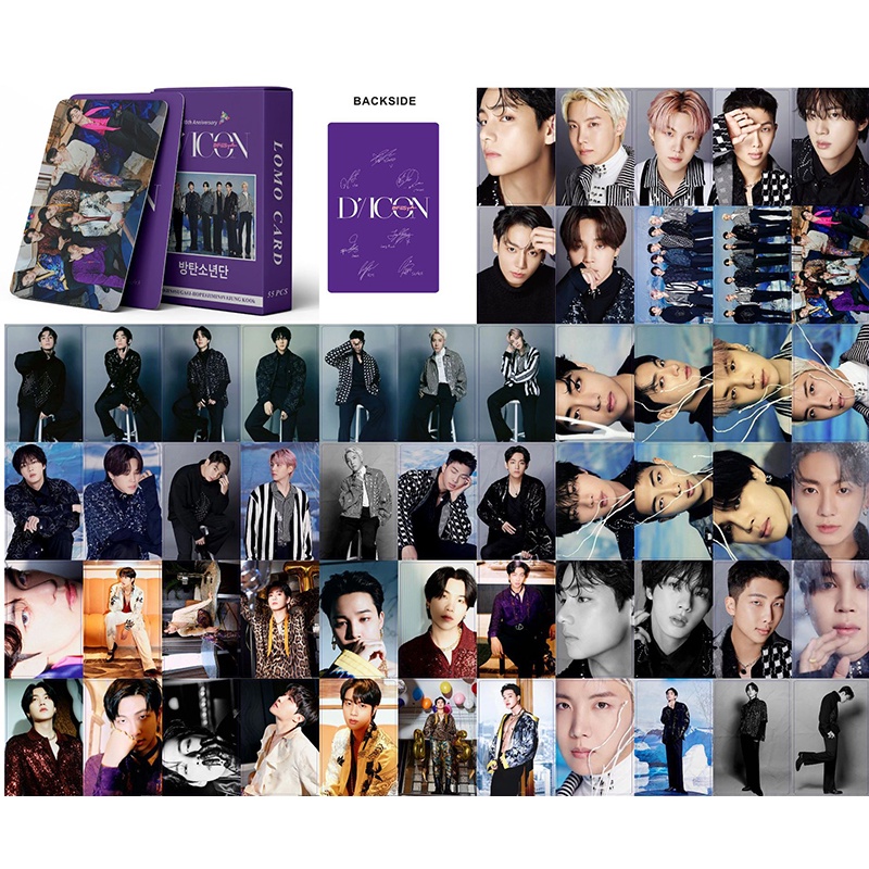 Hộp 55 Ảnh LOMO Card Nhóm Nhạc BTS 2022