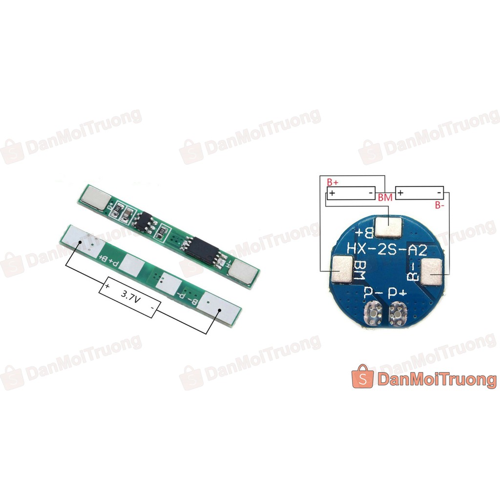 Mạch Sạc Và Bảo Vệ Pin Lithium 18650