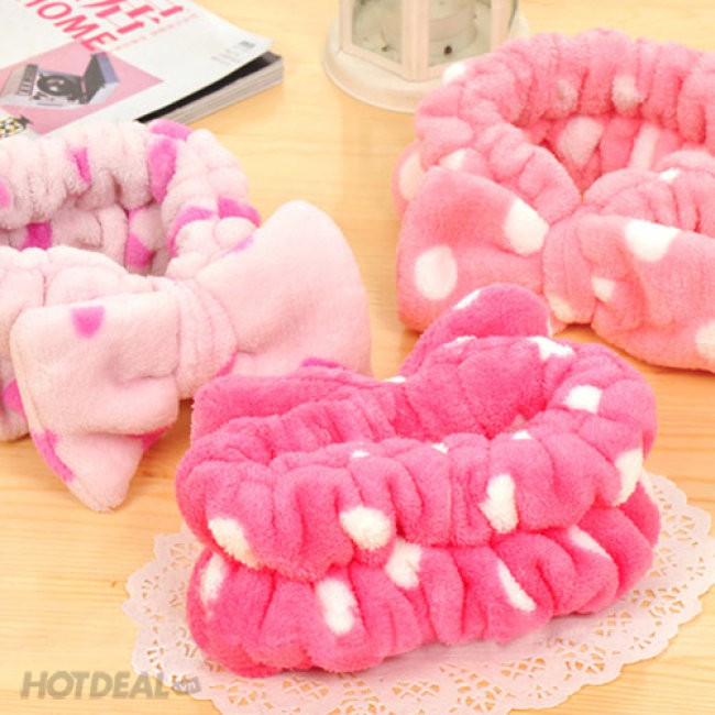 Freeship 99k TQ_Băng đô nơ bờm nơ rửa mặt trang điểm