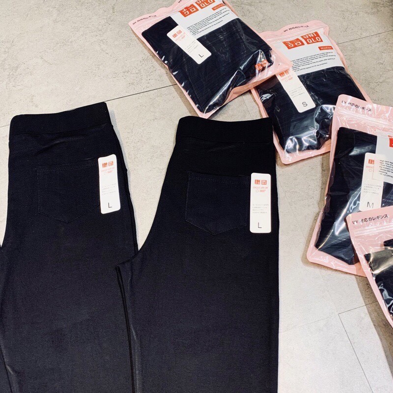 QUẦN LEGGING U.N TÚI ZIP SỊN SÒ Y ẢNH